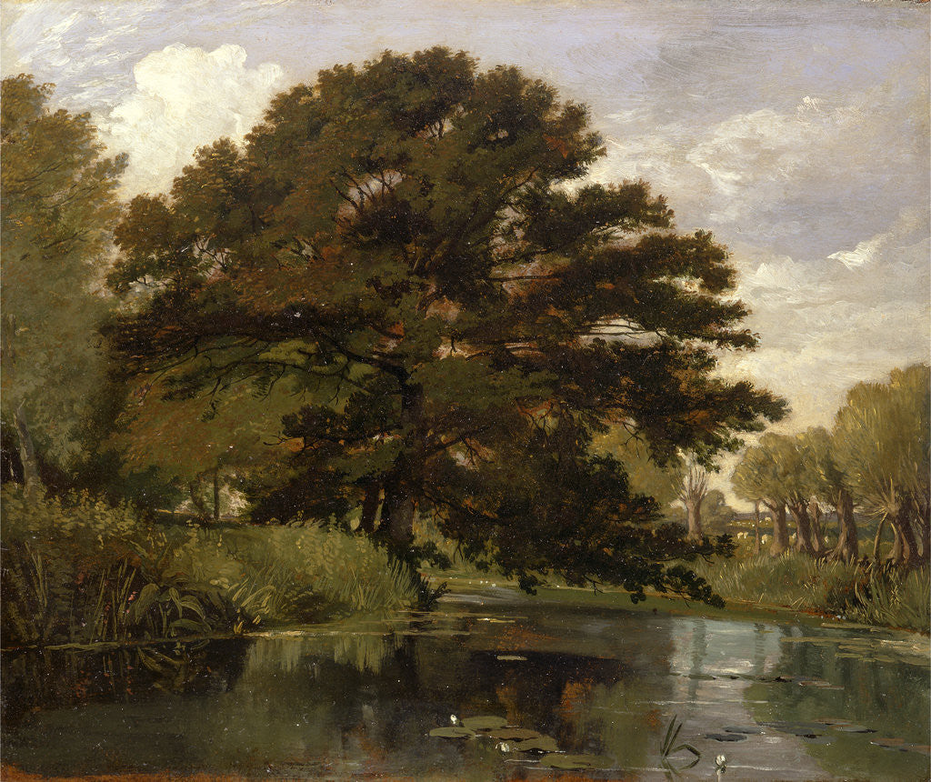 Detail of On the Isis, Waterperry, Oxfordshire by William Alfred Delamotte