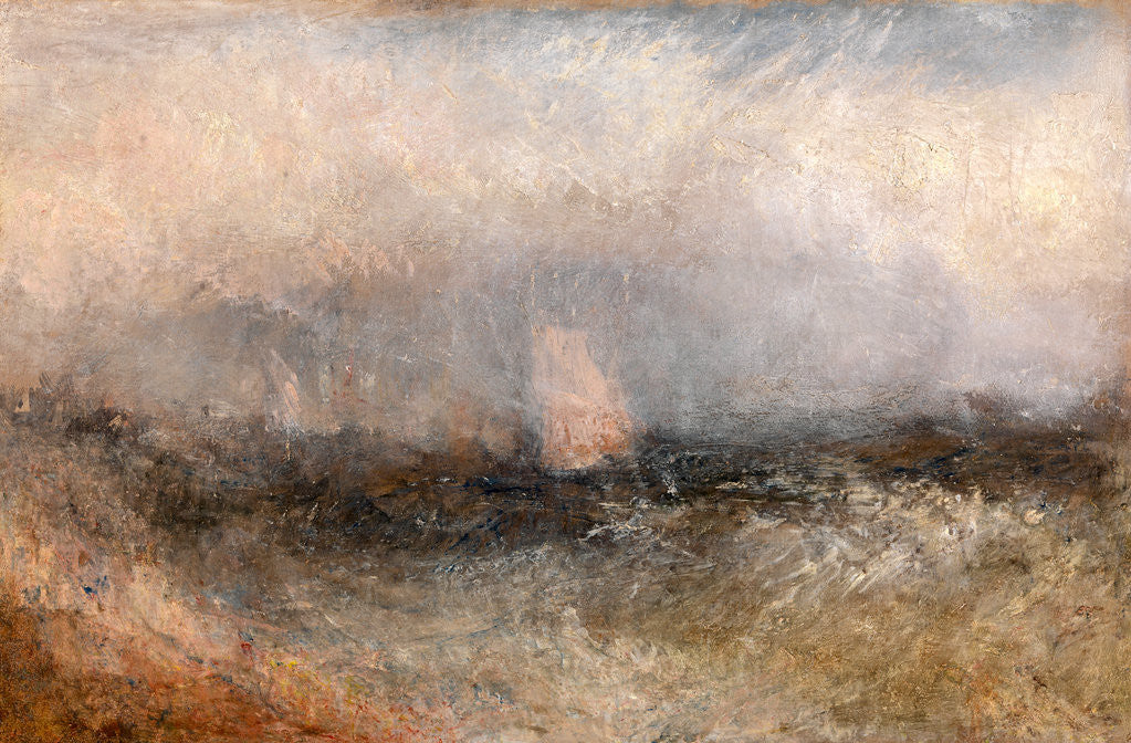 Detail of Off the Nore Squally Weather by Joseph Mallord William Turner
