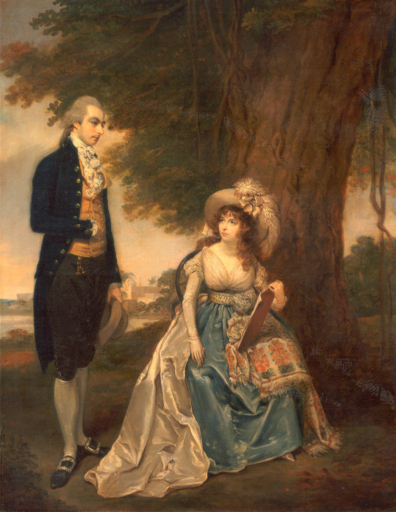 Detail of Mr. and Mrs. Fraser by Arthur William Devis