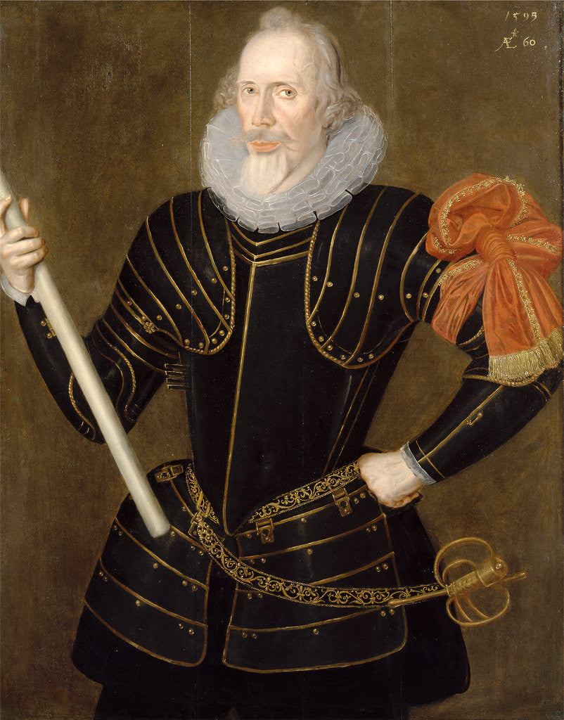 Detail of Portrait of a Man An Unknown Military Commander, Aged 60 by The Elder