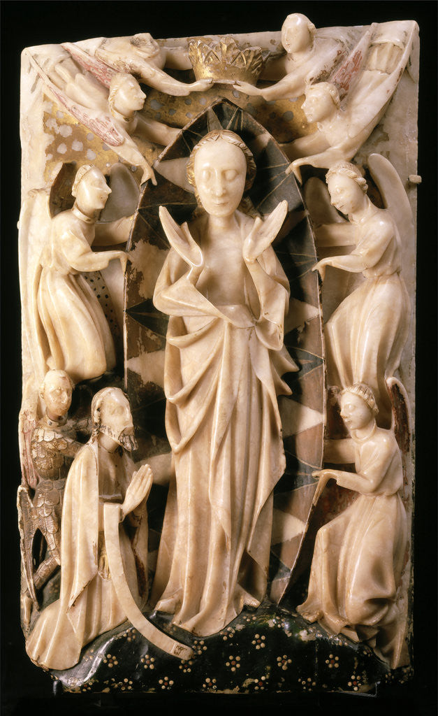 Detail of altarpiece, The Assumption of the Virgin Nottingham Alabaster by Anonymous