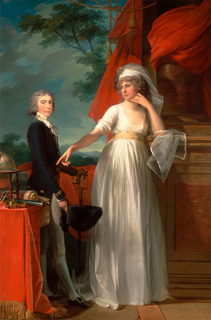 Detail of Margaret Callander and Her Son James Kearney by Jean Laurent Mosnier