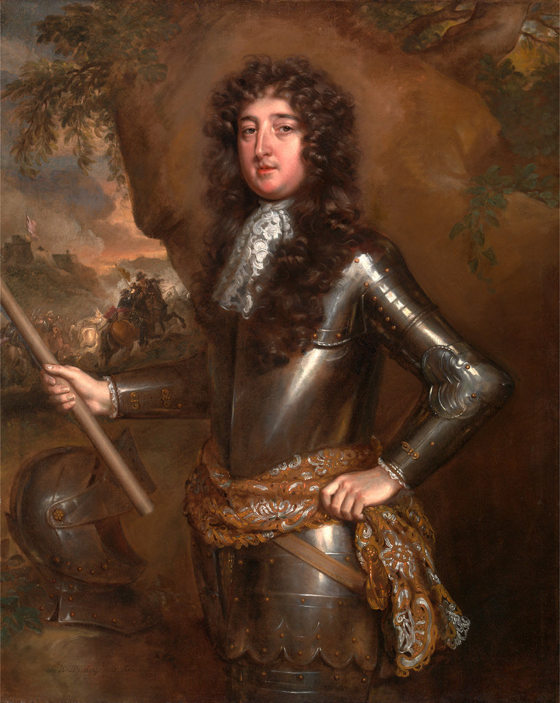 Detail of An Unknown Man, Probably the 9th Earl of Derby by Willem Wissing