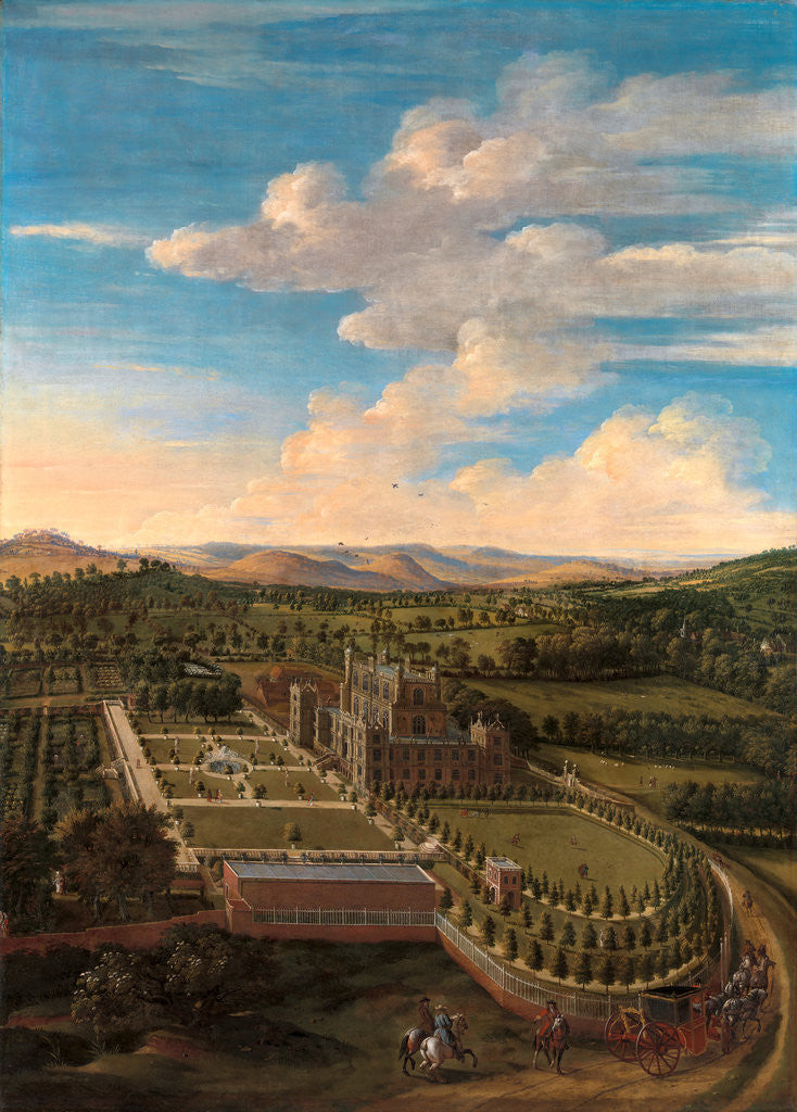Detail of Wollaton Hall and Park, Nottinghamshire by Jan Siberechts