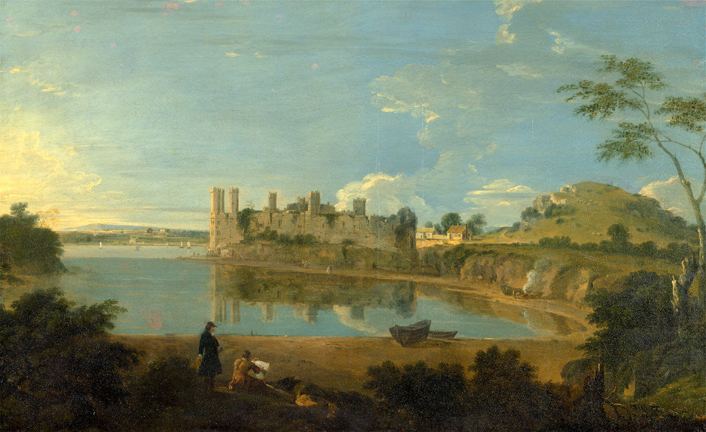 Detail of Caernarfon Castle by Richard Wilson