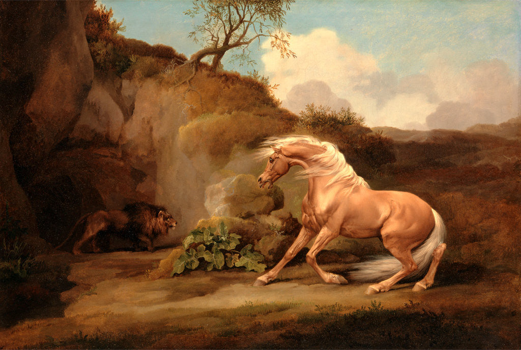 Detail of Horse Frightened by a Lion by George Stubbs