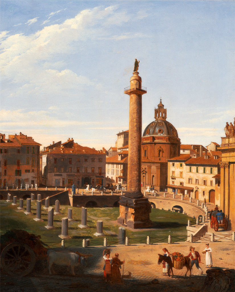 Detail of A View of Trajan's Forum, Rome by Italy Charles Lock Eastlake