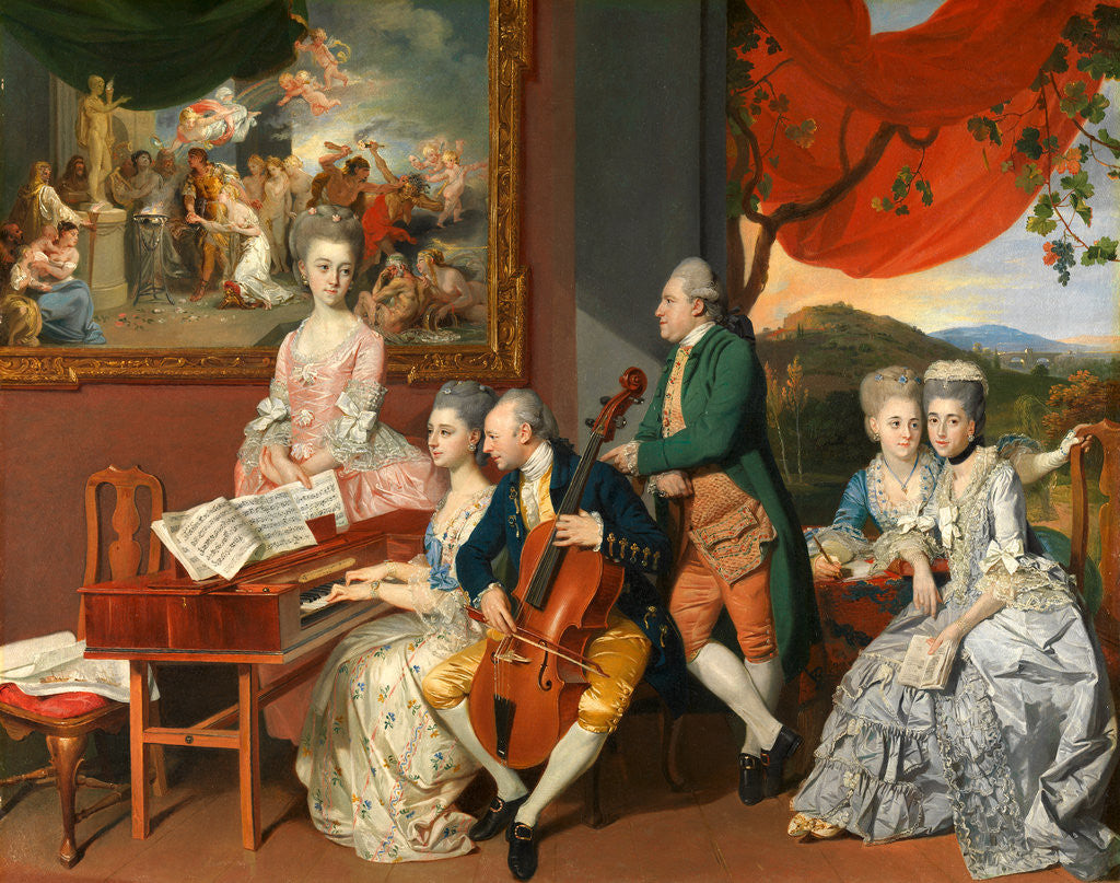 Detail of The Gore Family with George by Johan Joseph Zoffany