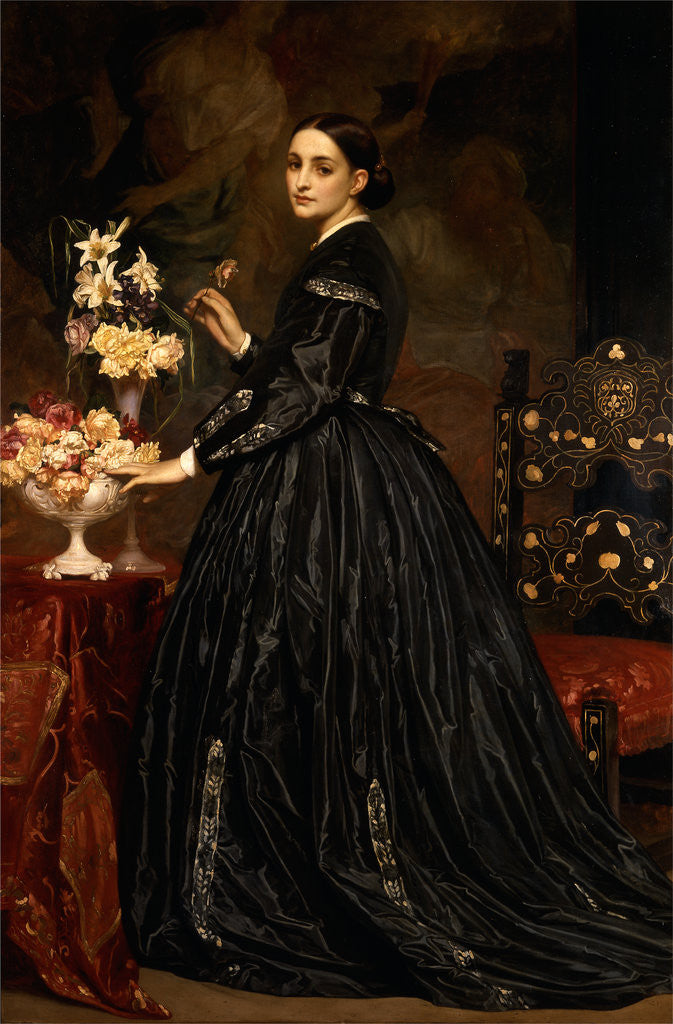 Detail of Mrs. James Guthrie by Frederic Leighton