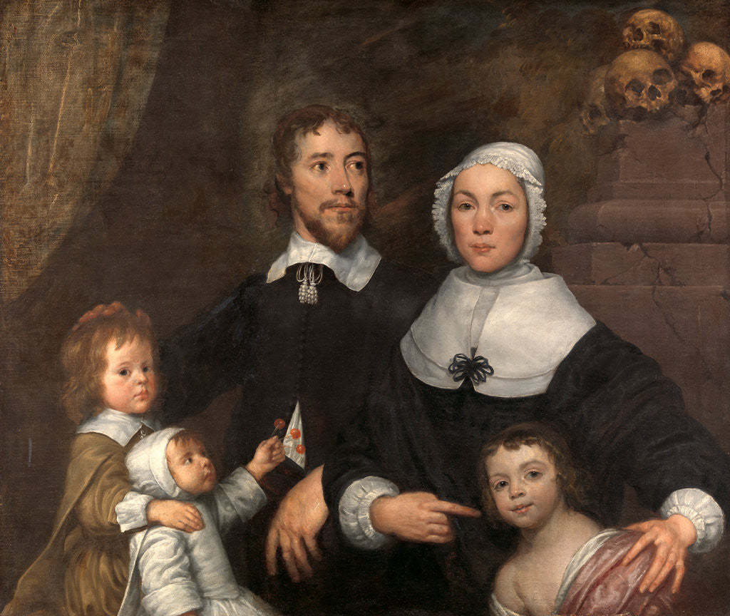 Detail of Portrait of a Family, Probably that of Richard Streatfeild by William Dobson