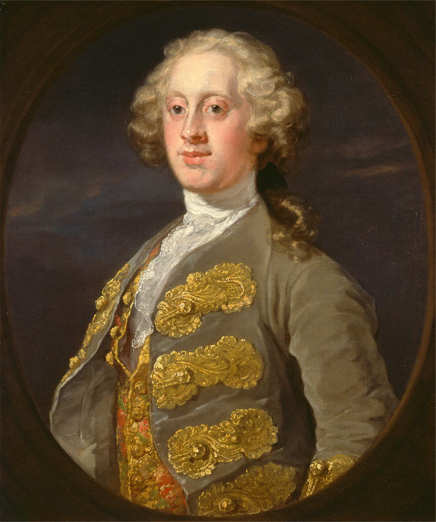 Detail of William Cavendish, Marquess of Hartington, Later 4th Duke of Devonshire by William Hogarth