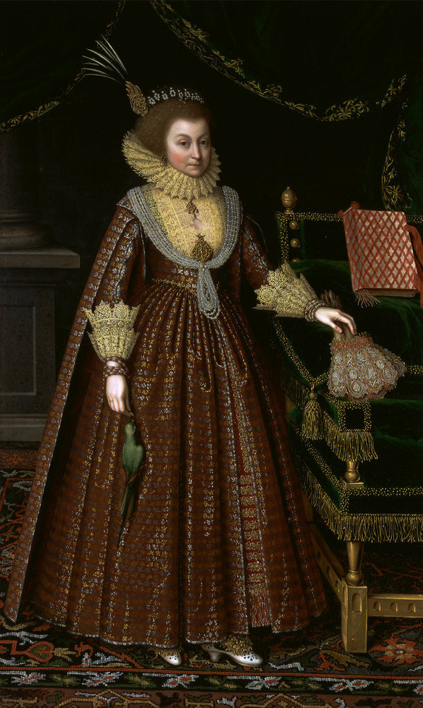 Detail of Elizabeth, Countess of Kellie by Van Somer