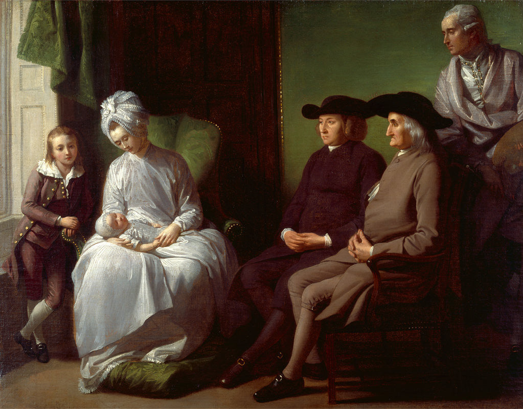 Detail of The Artist and His Family by Benjamin West