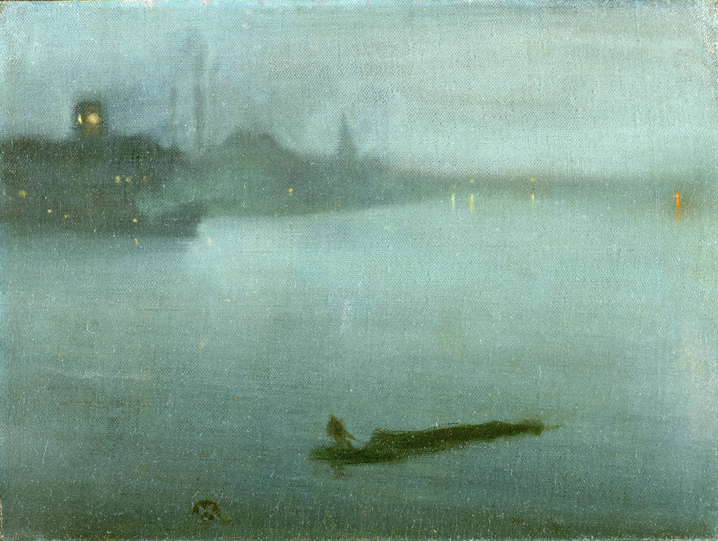Detail of Nocturne in Blue and Silver by James McNeill Whistler