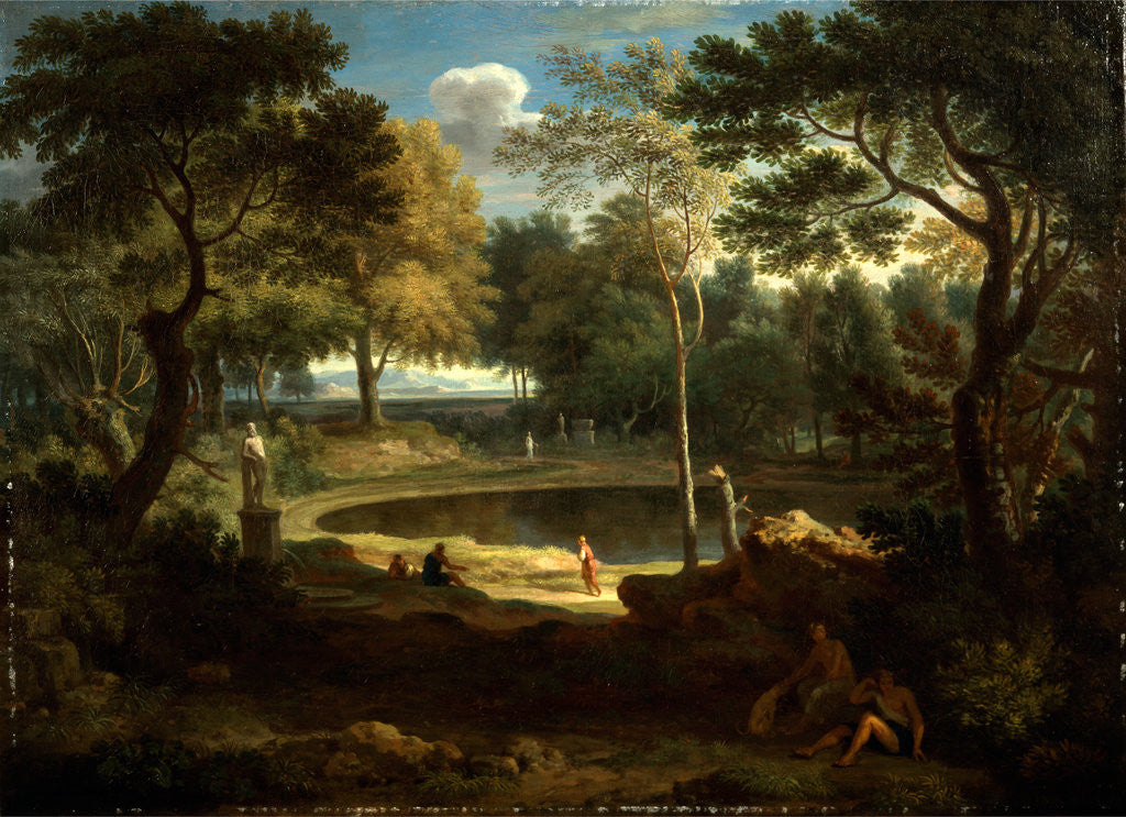 Detail of Classical Landscape by William Taverner