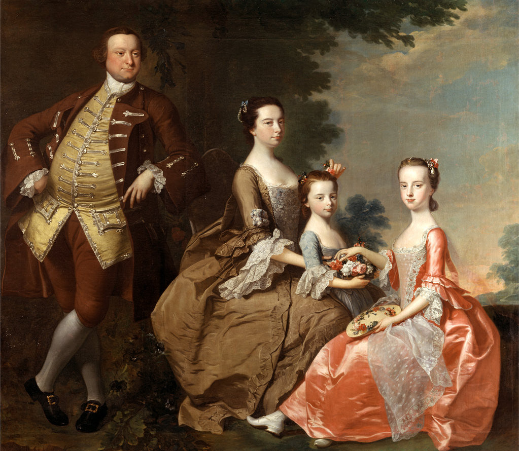 Detail of The Thistlethwayte Family by Thomas Hudson