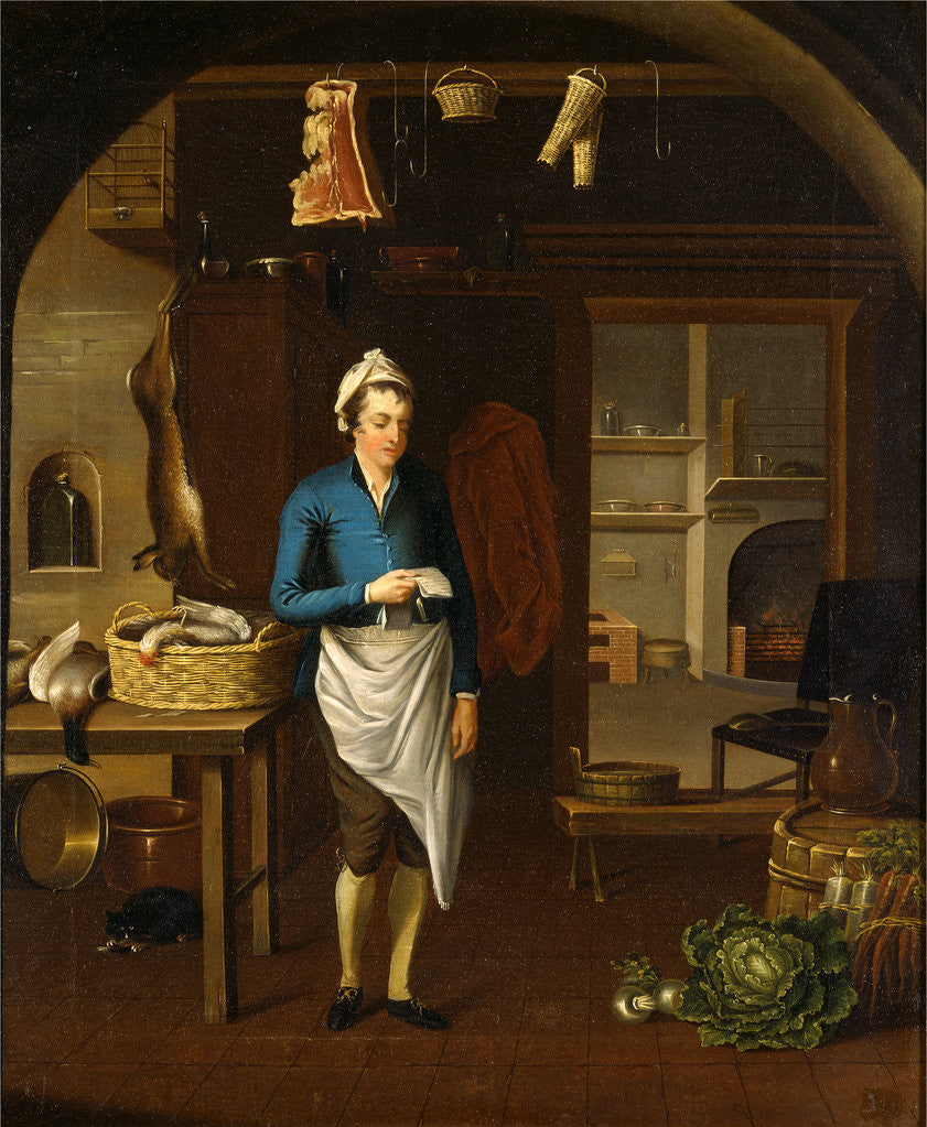 Detail of Kitchen Scene A Kitchen by John Atkinson