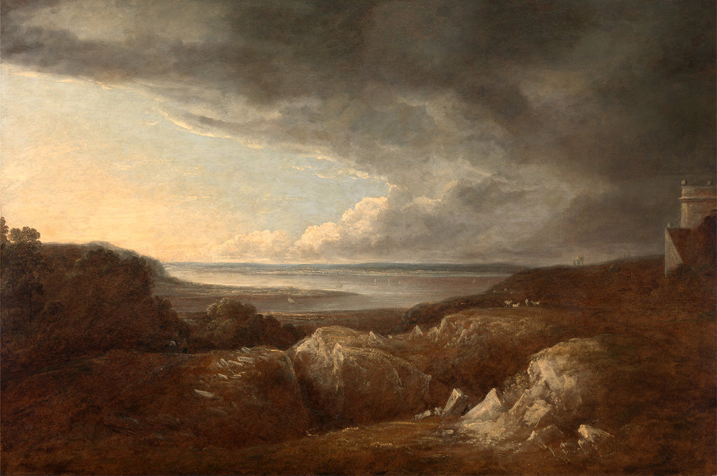 Detail of View of the River Severn, near King's Weston by Benjamin Barker