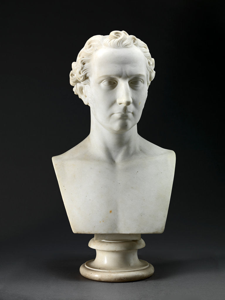 Detail of Portrait Bust of the Artist's Brother by Benjamin Gibson