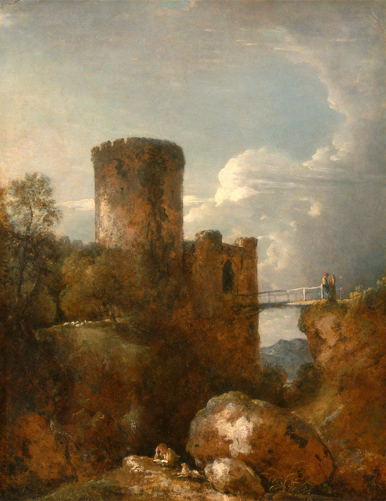 Detail of Conway Castle by George Howland Beaumont