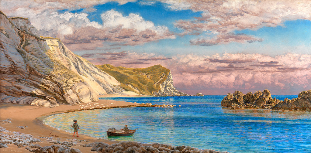 Detail of Man of War Rocks, Coast of Dorset Distant Thunder by John Brett