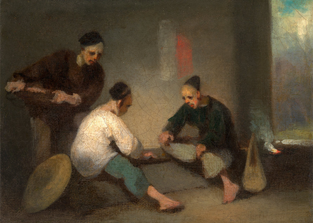 Detail of Chinese Gamblers by George Chinnery