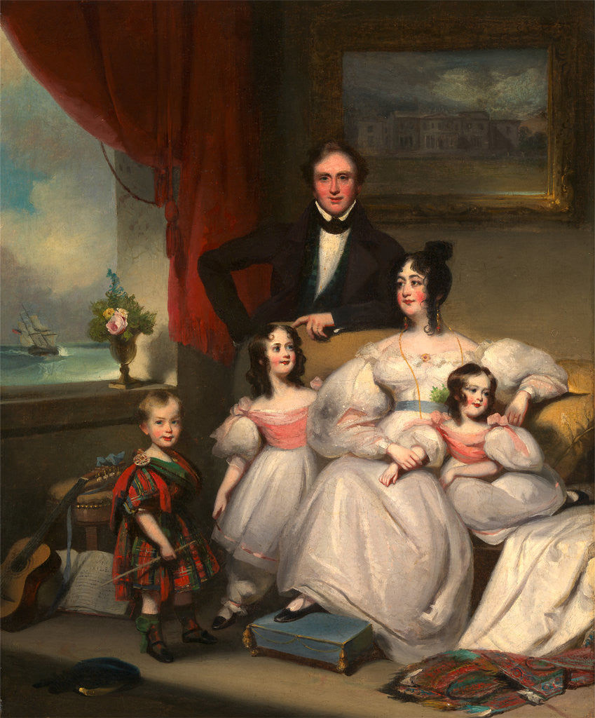Detail of An English Family in Macao by George Chinnery