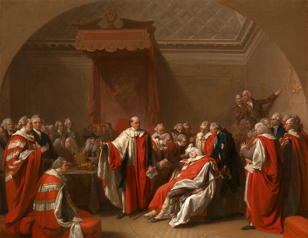 Detail of The Death of Chatham The Death of the Earl of Chatham by Benjamin West