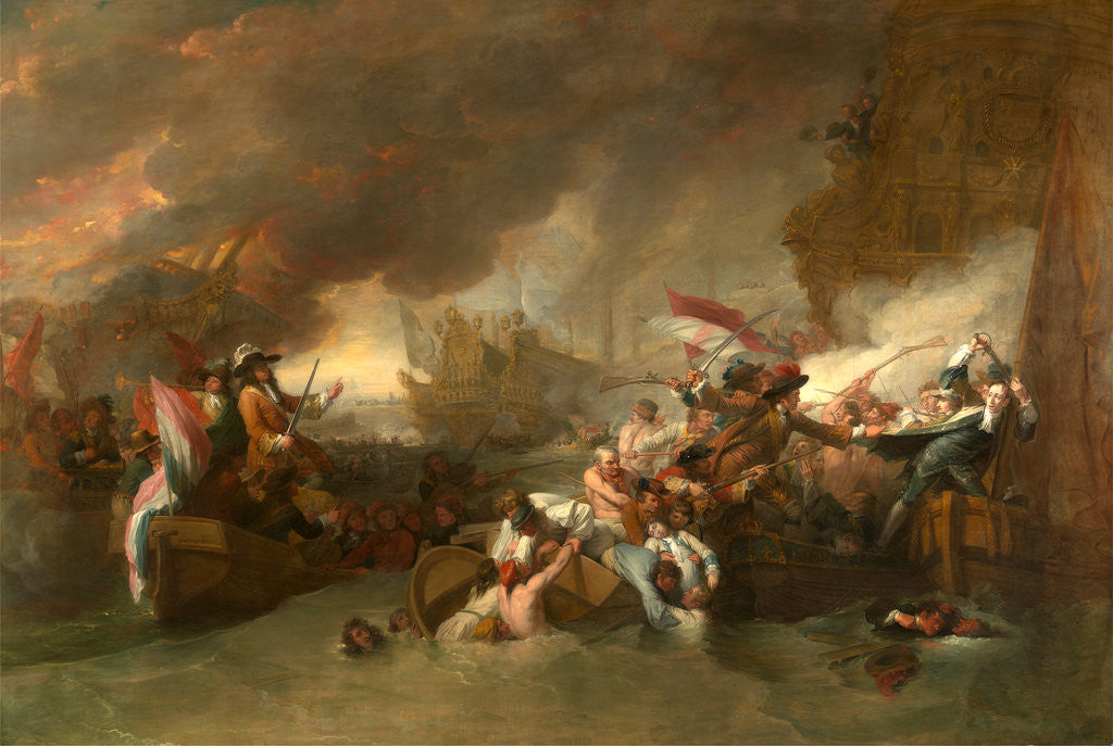 Detail of The Battle of La Hogue by Benjamin West