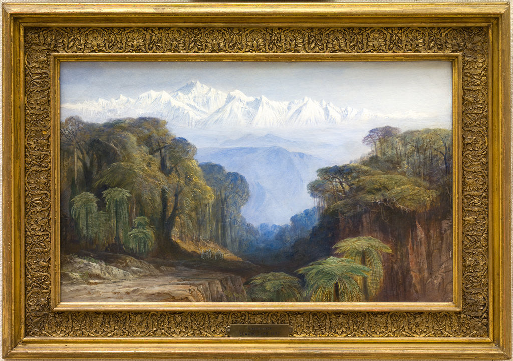 Detail of Kinchinjunga by Edward Lear