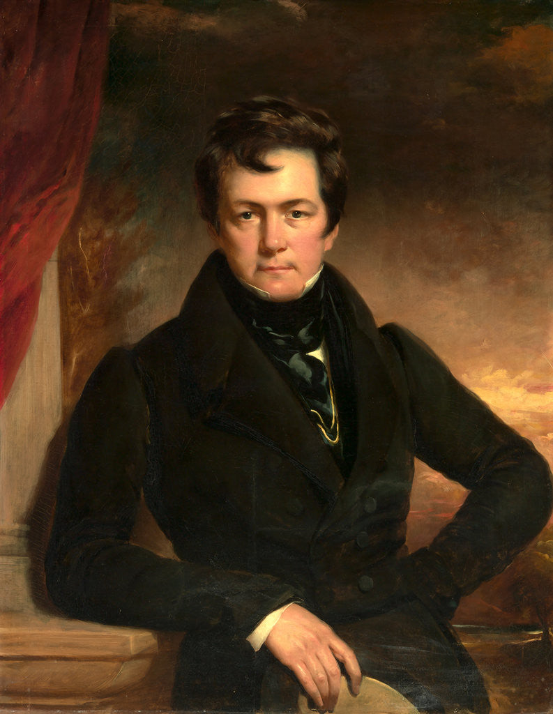 Detail of Portrait of Charles Frederick Schlaberg, London, 1827 by Thomas Phillips