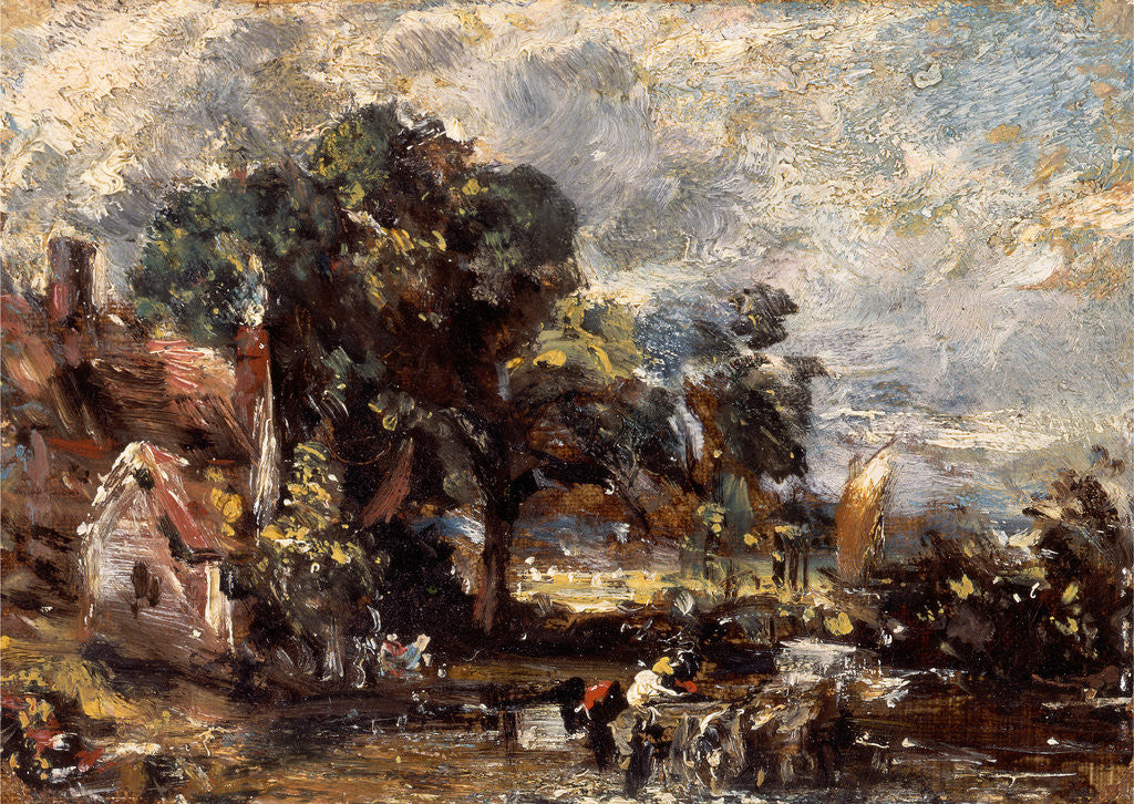 Detail of Sketch for 'The Haywain' by John Constable