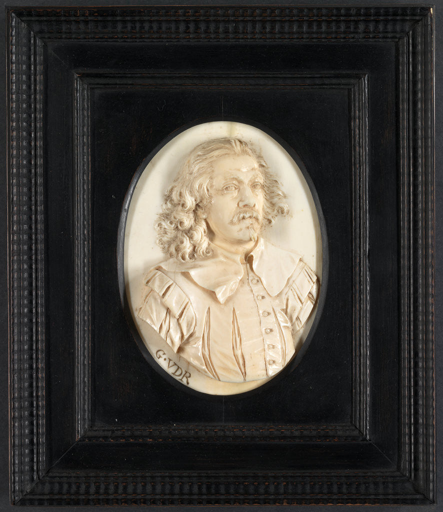 Detail of Sculpture, Portrait of a Man, called Francois Duquesnoy by Circle of John Michael Rysbrack