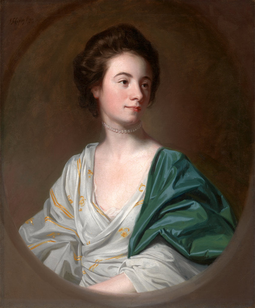 Detail of Mrs. Robert Hyde by John Singleton Copley