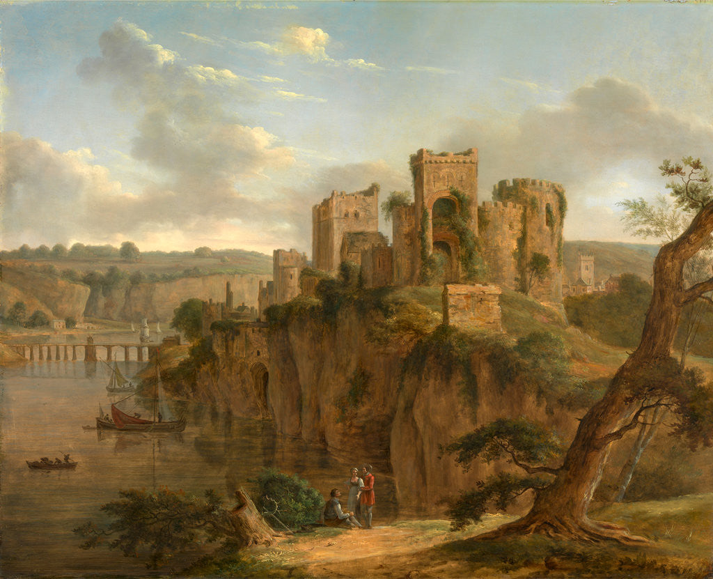 Detail of Chepstow Castle by Hendrik Frans de Cort