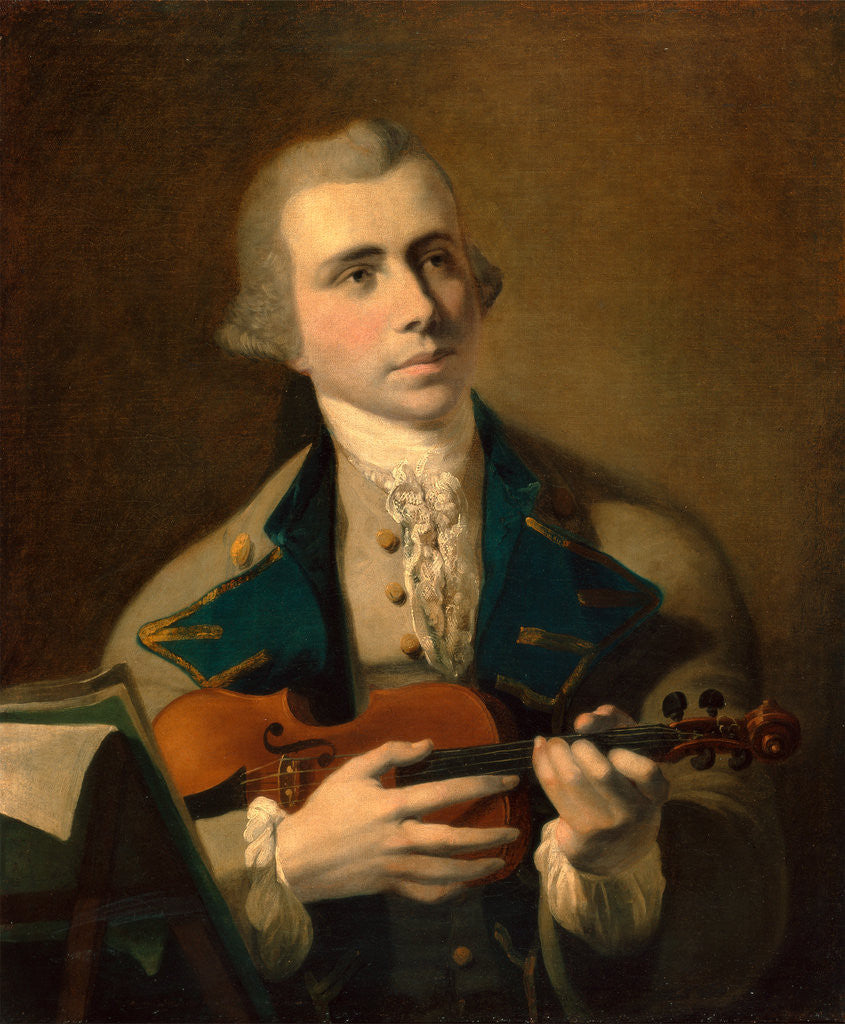 Detail of Portrait of a Man, Probably a Self-Portrait by Hugh Barron
