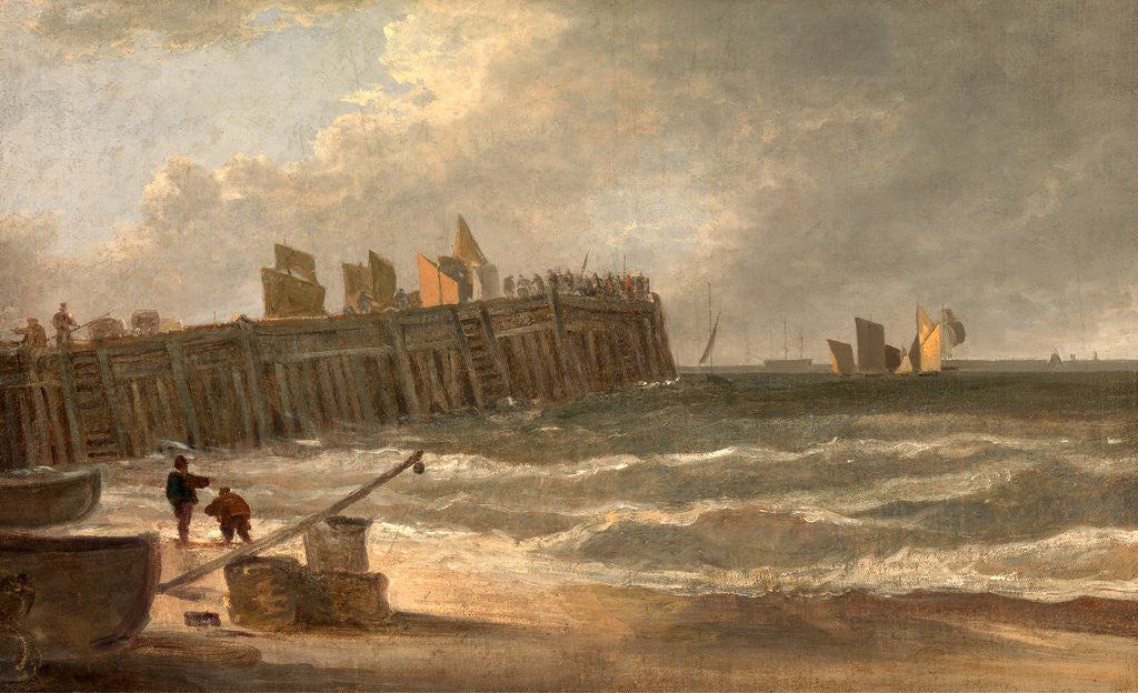 Detail of Yarmouth Jetty by John Crome
