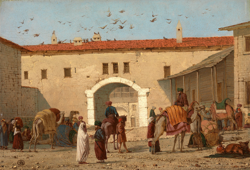 Detail of Caravanserai at Mylasa in Asia Minor Caravanserai at Mylasa, Turkey by Richard Dadd