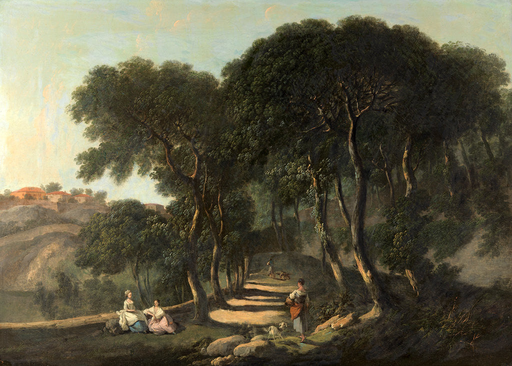 Detail of View near Rome by Nathaniel Dance-Holland