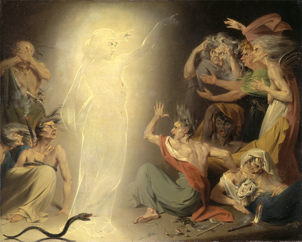 Detail of The Ghost of Clytemnestra Awakening the Furies by John Downman