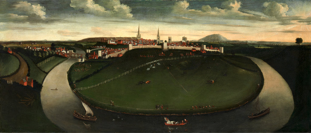 Detail of Shrewsbury and the River Severn by Anonymous