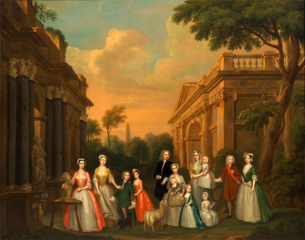 Detail of The Watson-Wentworth and Finch Families The Finch Family by Charles Philips