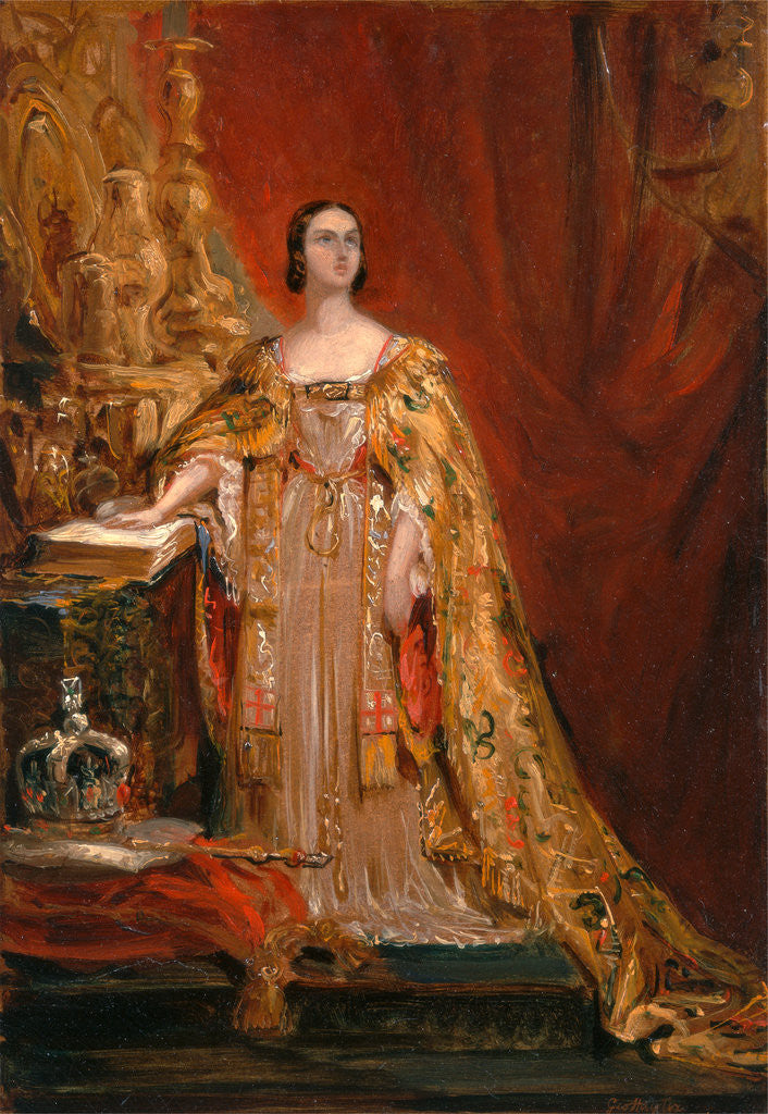 Detail of Queen Victoria Taking the Coronation Oath, June 28, 1838 by Sir George Hayter