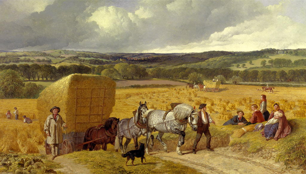 Detail of Harvest by John Frederick Herring