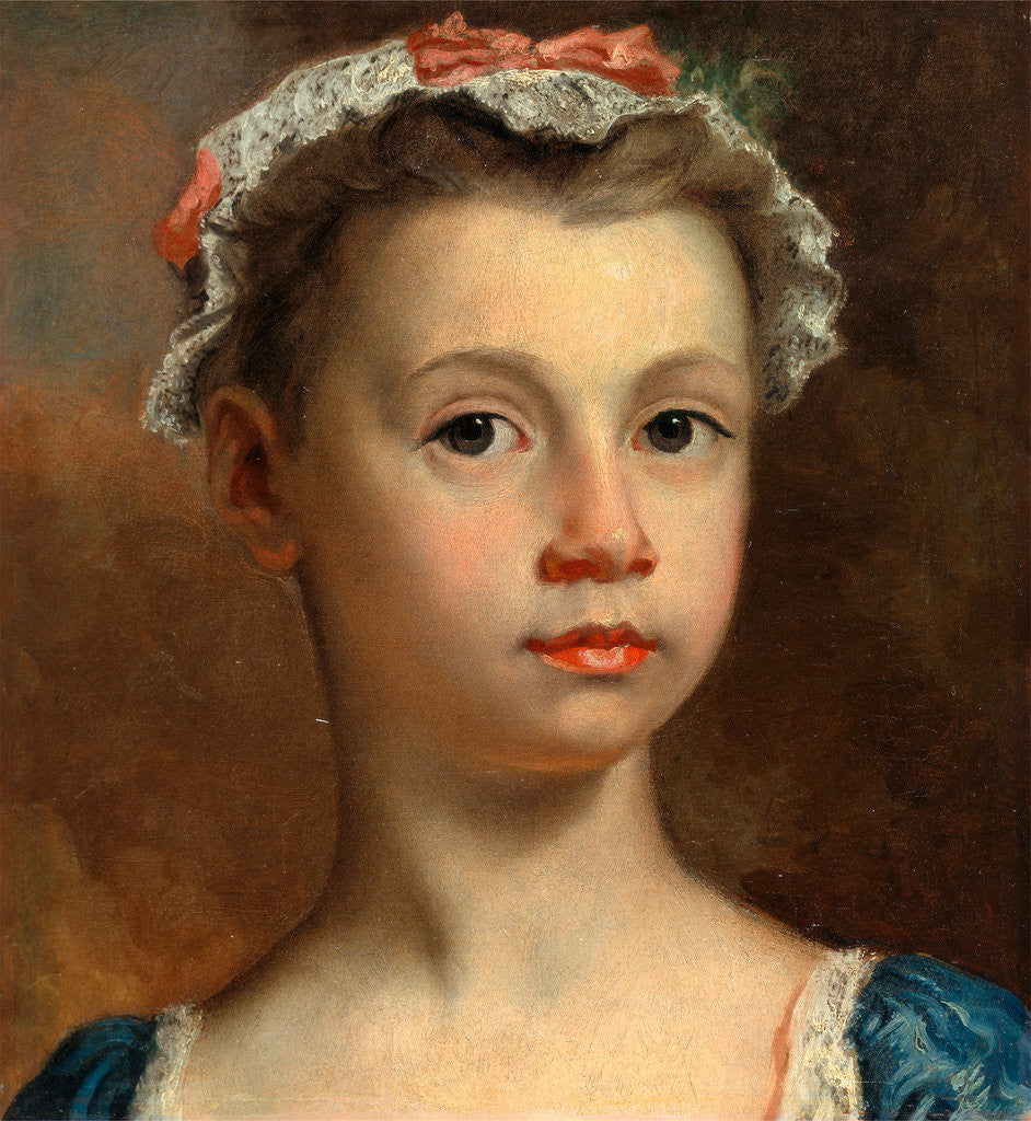 Detail of Sketch of a Young Girl by Joseph Highmore