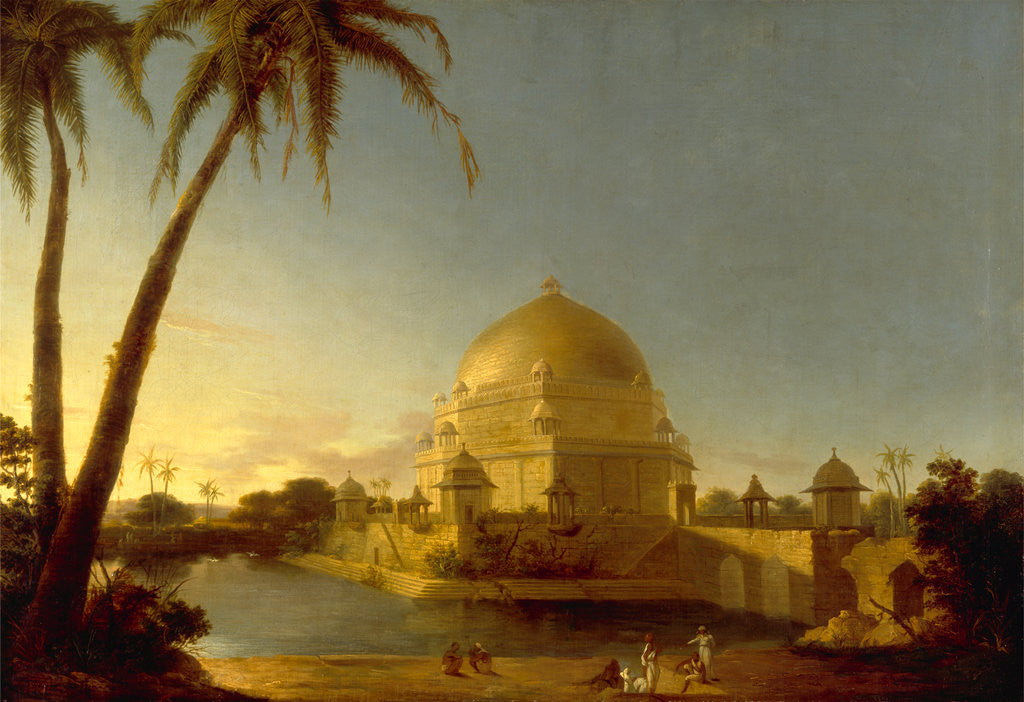 Detail of Tomb of Sher Shah, Sasaram, Bihar by D. Robert