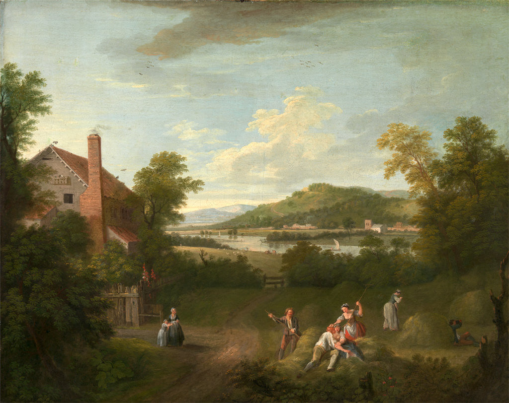 Detail of Landscape with Farmworkers by George Lambert