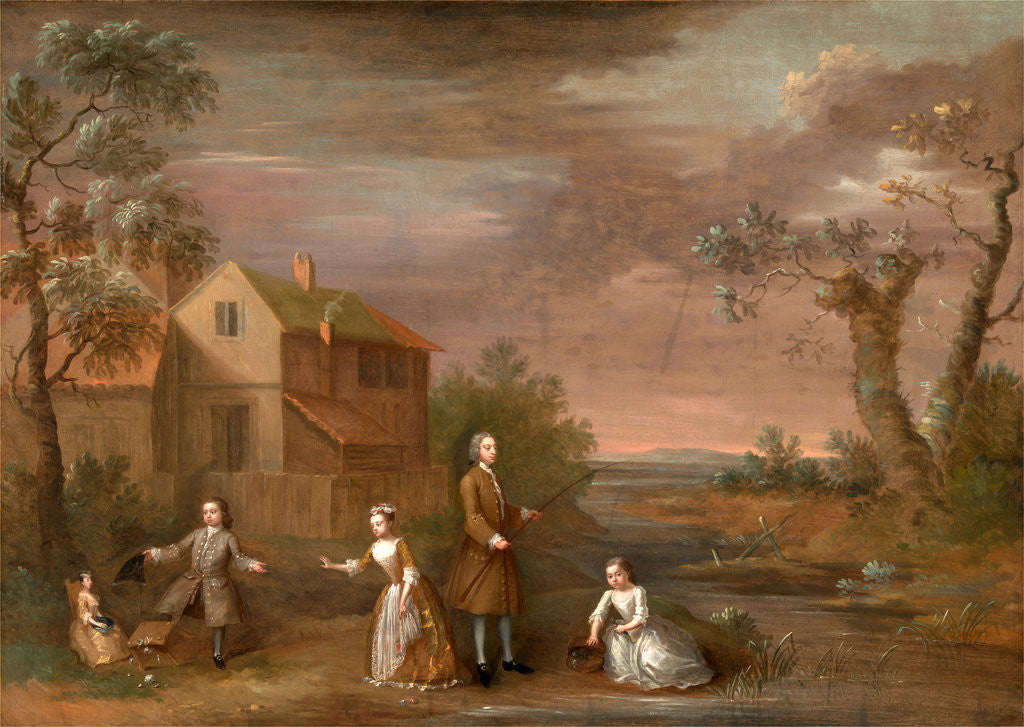 Detail of A Family Group Called 'The Stafford Family' by Anonymous