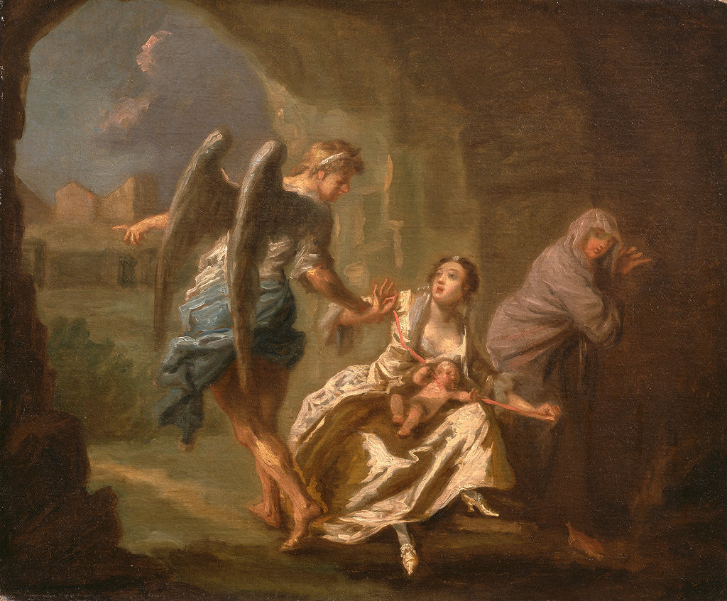 Detail of The Angel of Mercy by Joseph Highmore