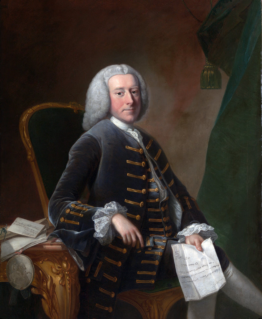 Detail of Charles Pinfold by Thomas Hudson